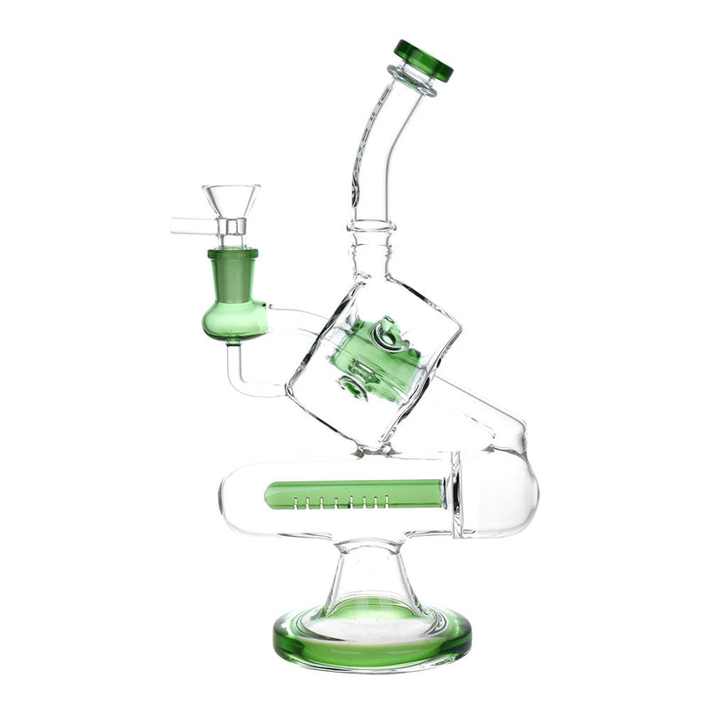 Pulsar Inception Cube Water Pipe- 10.5"/14mm F/Colors Vary - Headshop.com
