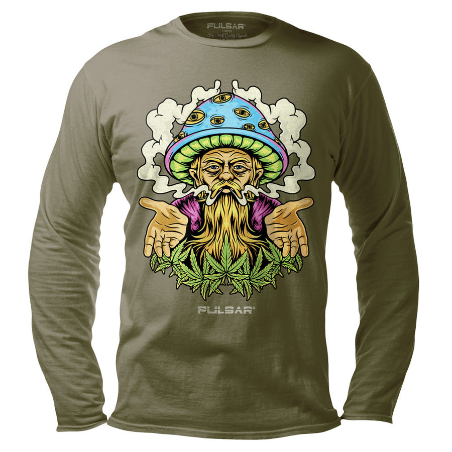 Pulsar Herbal Wisdom Long Sleeve Shirt - Green - Headshop.com