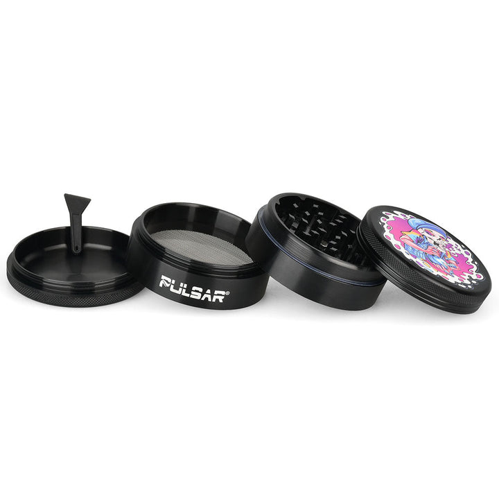 Pulsar Artist Series Metal Grinder - Skullbanger / 4pc / 2.5" - Headshop.com