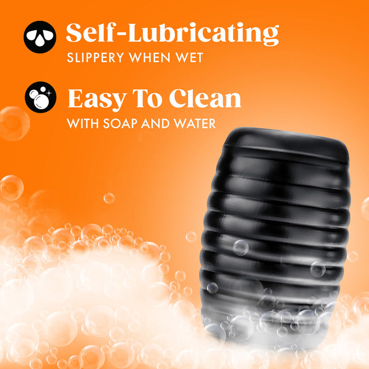 Rize Grasp Self-Lubricating Stroker Black - Headshop.com