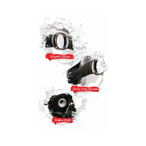Fetish Fantasy Extreme Adjustable Hollow 12 in. Strap-On Black - Headshop.com