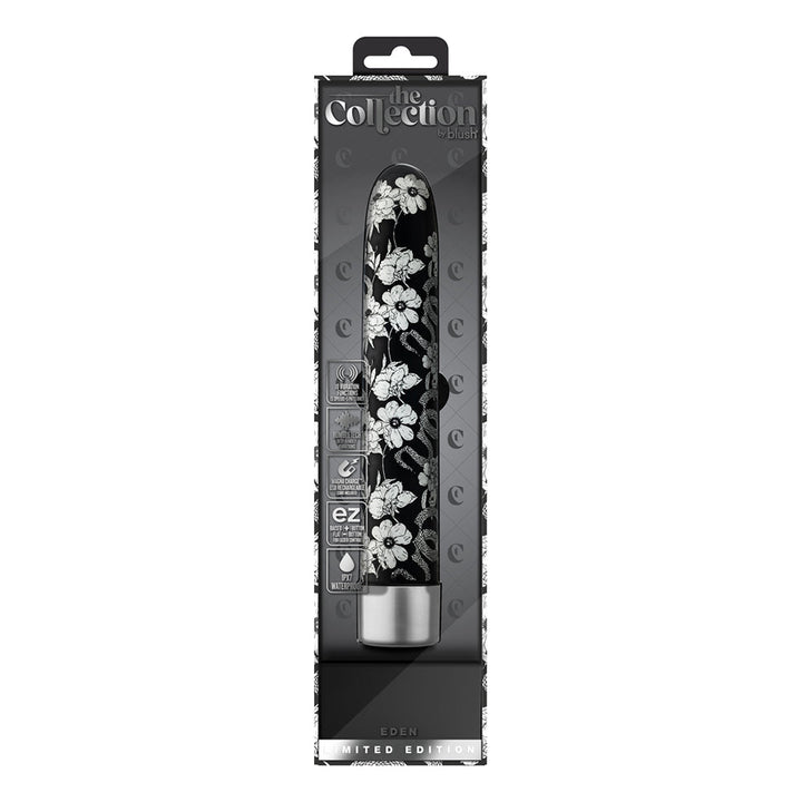 The Collection Eden Limited Edition Rechargeable 7 in. Vibrator Black