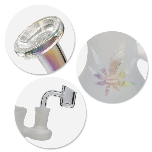 Waxmaid 5.9″ Shower Head Mini Glass Dab Rig Kit - Headshop.com