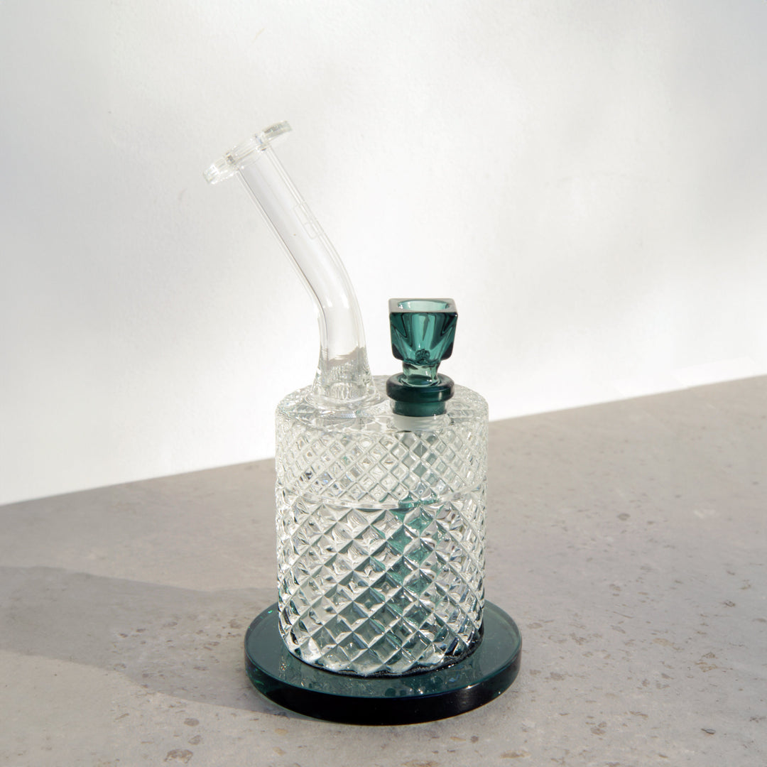 Jane West Twenties Collection Water Pipe | Teal - Headshop.com