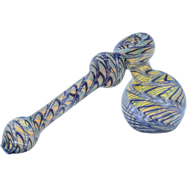 LA Pipes "Full Rake" Fumed Hammer Bubbler Pipe (Various Colors) - Headshop.com