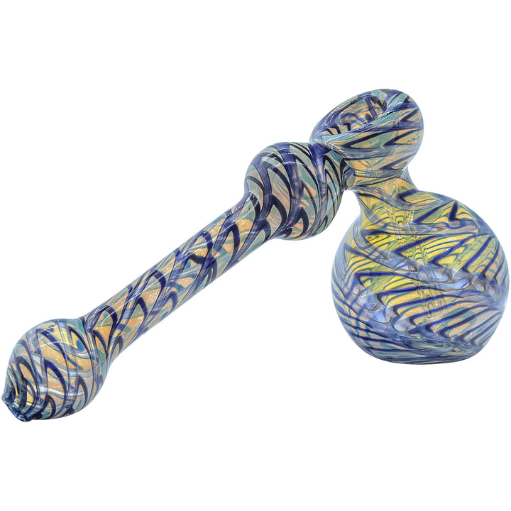 LA Pipes "Full Rake" Fumed Hammer Bubbler Pipe (Various Colors) - Headshop.com