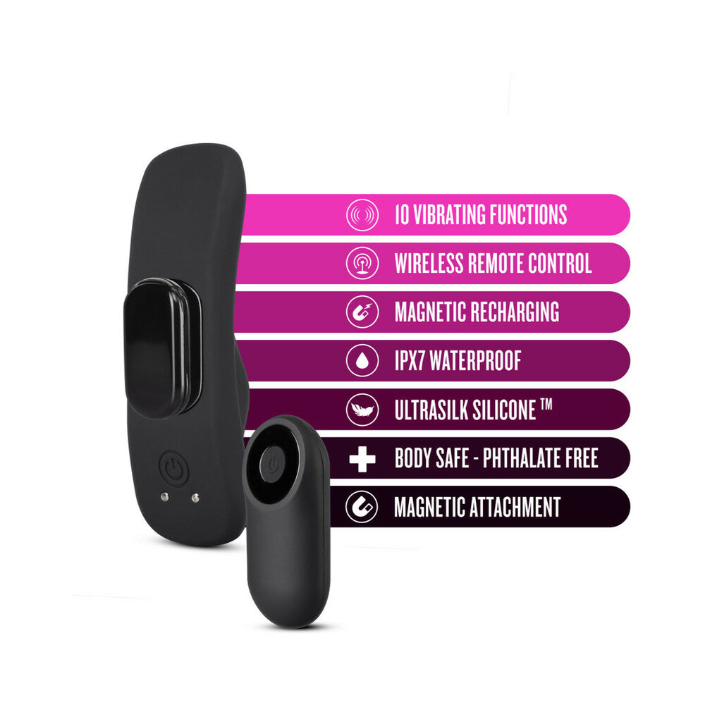 Temptasia Panty Vibe Rechargeable Remote-Controlled Silicone Wearable Vibrator Black - Headshop.com