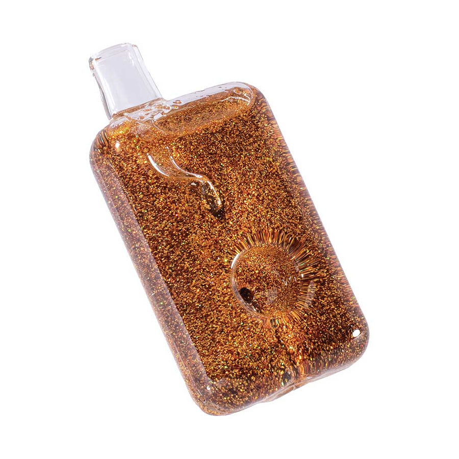 LIQUID GLITTER SQUARE HAND PIPE - Headshop.com