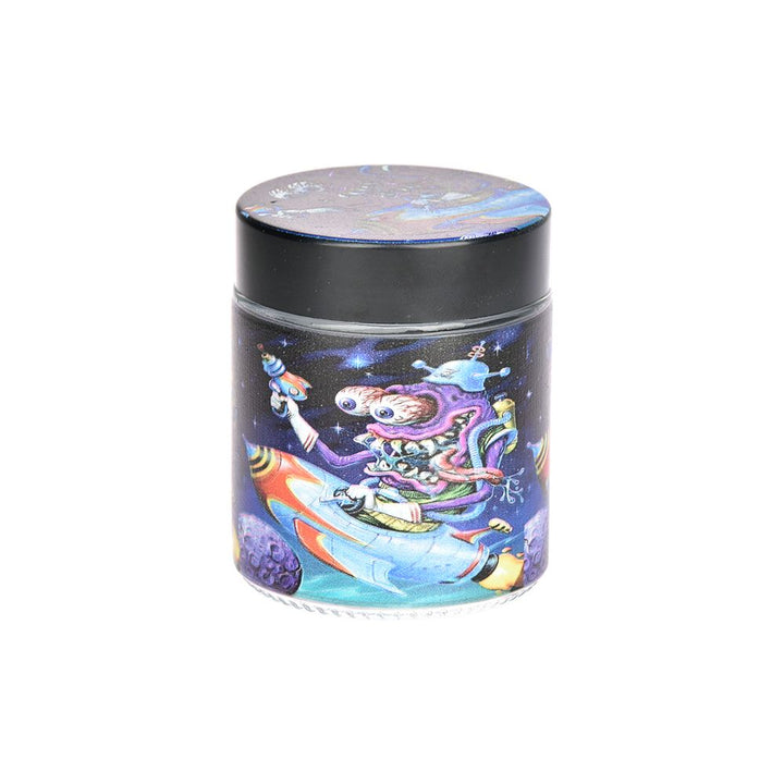 Space Monster Glass Beaker Water Pipe Smoking Set - 7.75" / 14mm F - Headshop.com