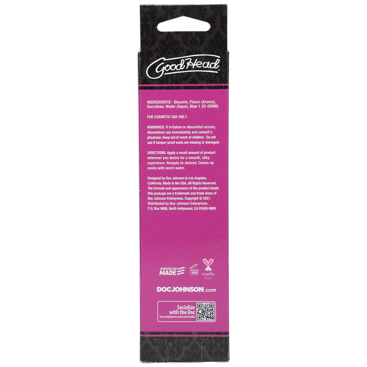 GoodHead Warming Head Oral Delight Gel Cotton Candy 4 oz.