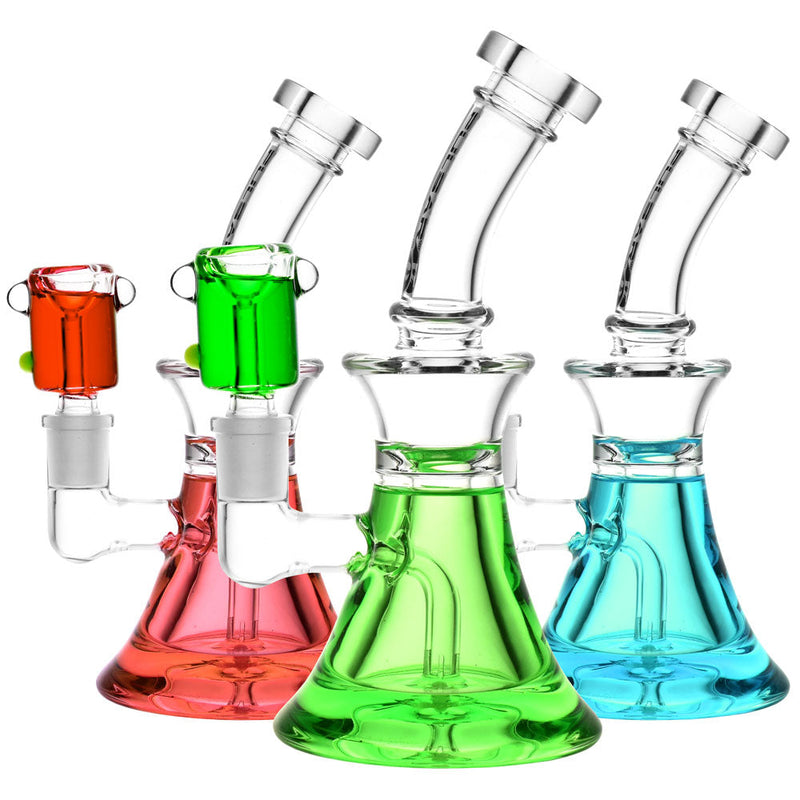 Pulsar Bell Glycerin Water Pipe w/ Bowl - 8"/14mm F/Colors Vary - Headshop.com