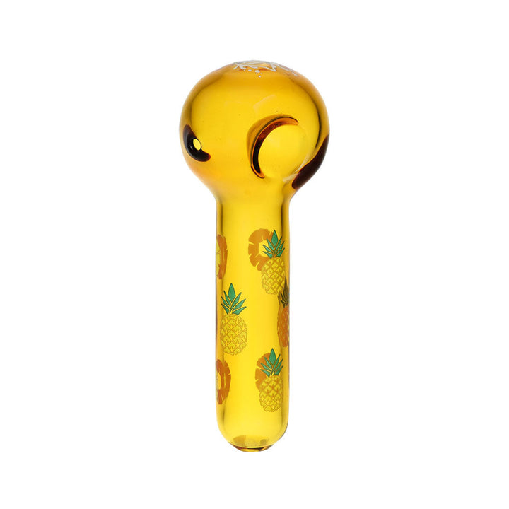 Pulsar Fruit Series Pineapple Express Herb Pipe Glow Duo - 10" / 14mm F - Headshop.com