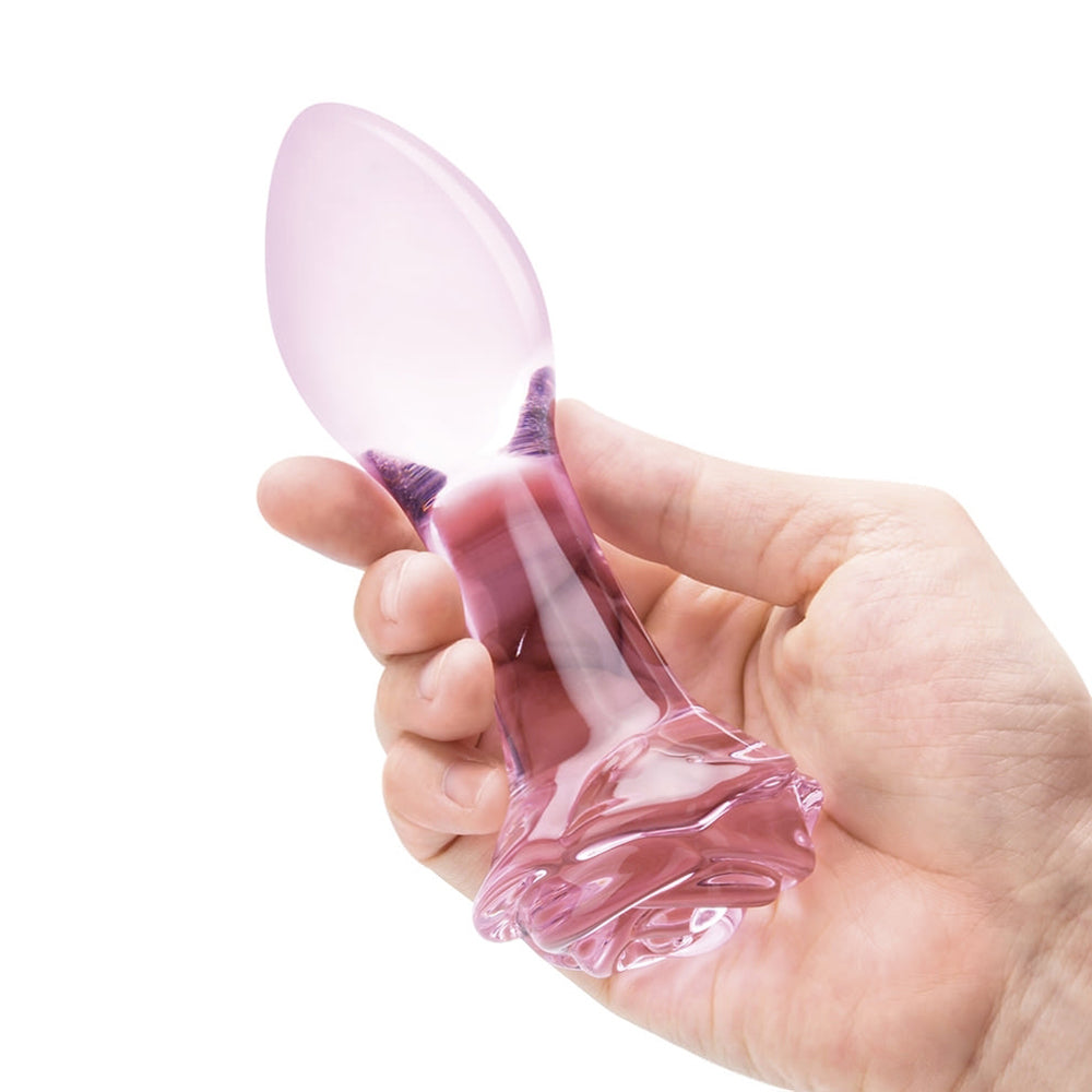 Glas Rosebud 3-Piece Glass Anal Plug Set - Headshop.com