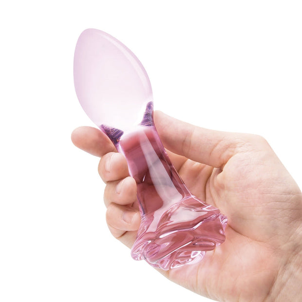 Glas Rosebud 3-Piece Glass Anal Plug Set - Headshop.com