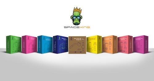 Space King Fully Fused Diamond Knot Banger Kit (Teal) - Headshop.com