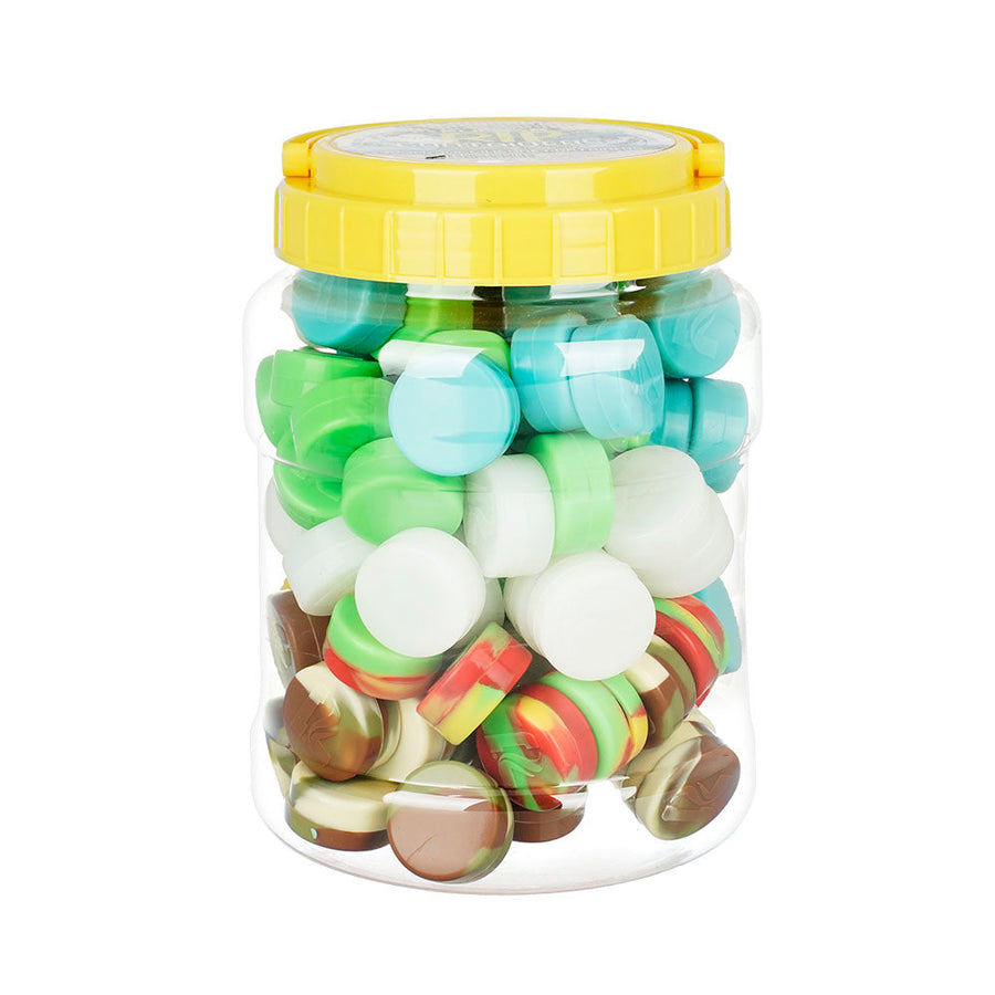 100PC DISP- Pulsar RIP Silicone Container- 32mm / 3mL / Asst - Headshop.com