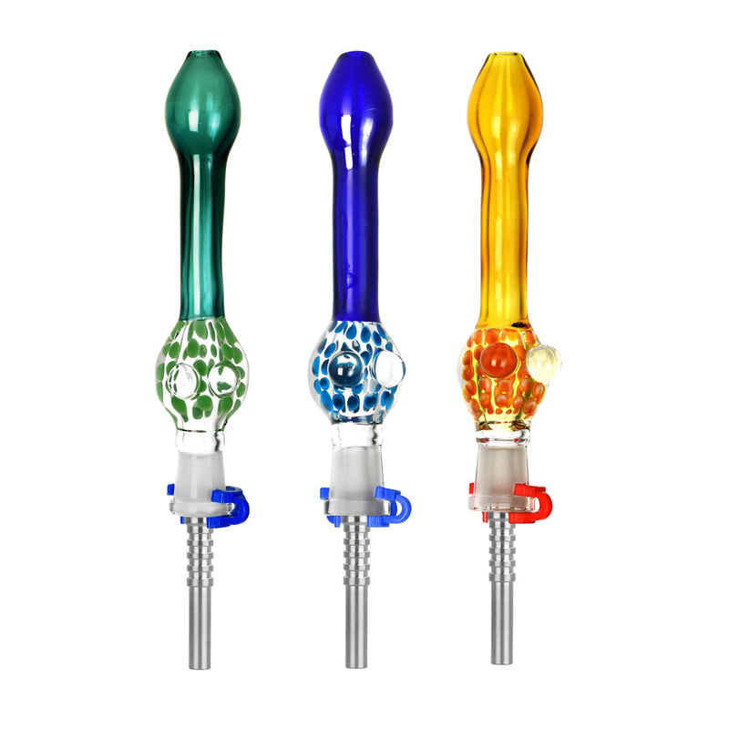 Confetti Bubble Dab Straw w/ Titanium Tip - 5" / Colors Vary - Headshop.com