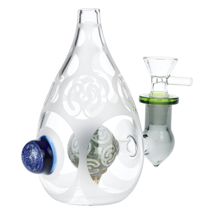 Eggcellent Etched Glass Water Pipe - 5.25" / 14mm F - Headshop.com