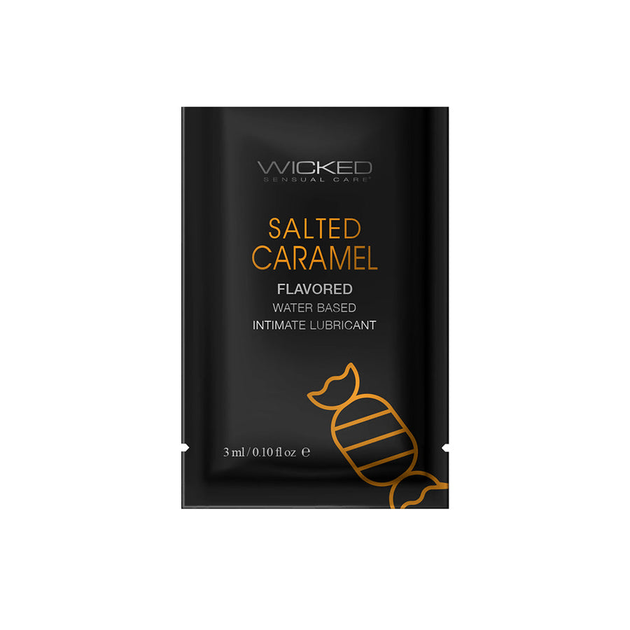 Wicked Aqua Salted Caramel Water-Based Lubricant Packettes 144-Count - Headshop.com