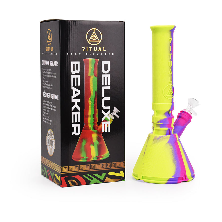 Ritual - 12'' Deluxe Silicone Modular Beaker - Miami Sunset - Headshop.com