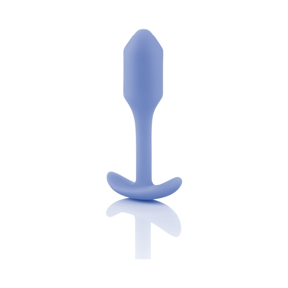 B-Vibe Snug Plug 1 Weighted Silicone Anal Plug Violet - Headshop.com
