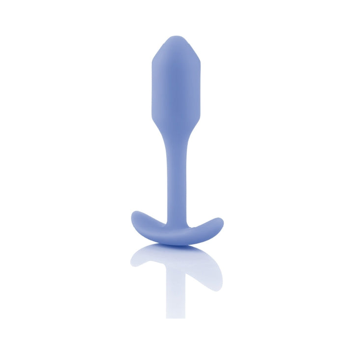 B-Vibe Snug Plug 1 Weighted Silicone Anal Plug Violet - Headshop.com