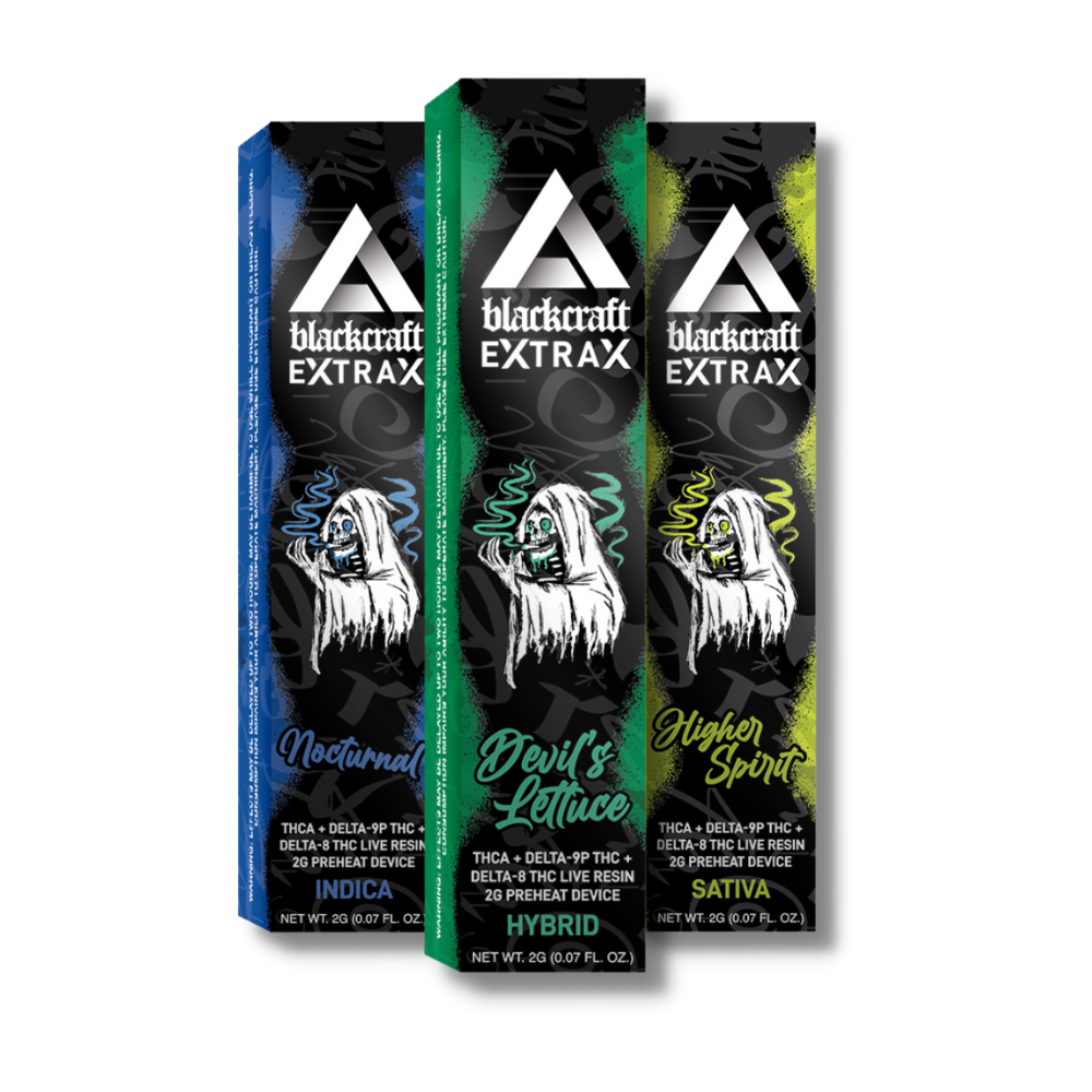 BlackCraft Extrax THCA D9P D8 Disposable | 2g | 10pc Display - Headshop.com