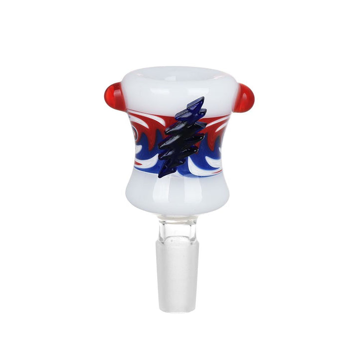 Grateful Dead Bolt Red White Blue Wig Wag Herb Slide - 9ct - Headshop.com