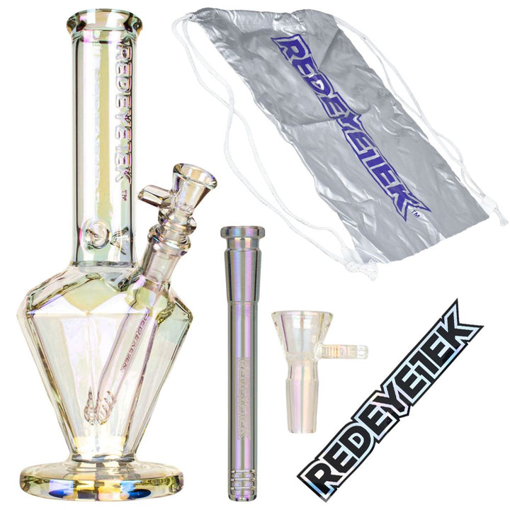 Red Eye Tek Terminator Finish Paragon Glass Water Pipe | 11" - Headshop.com