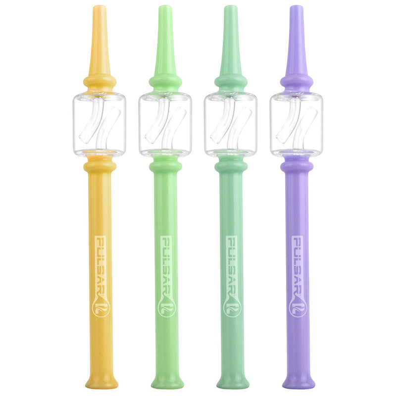 Pulsar Colorful Dab Straw - 8" / Colors Vary - Headshop.com