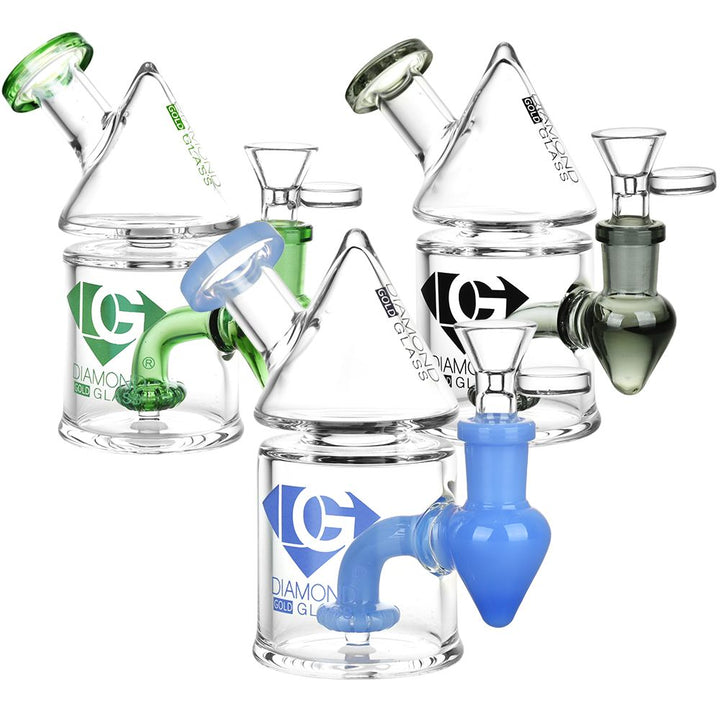 Diamond Glass Missile Mini Rig - 5" / 14mm F - Headshop.com
