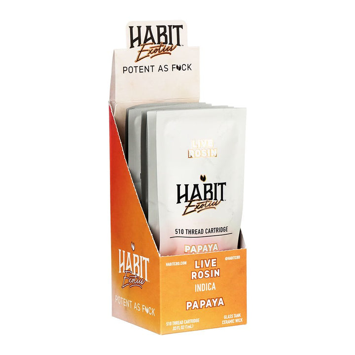 Habit Exotics THCA Rosin Ceramic Cartridge | 1g | 10ct Display