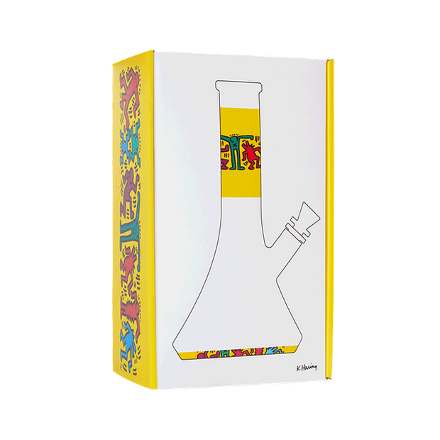 K. Haring Glass Beaker Water Pipe - Headshop.com