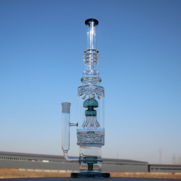19.5" Jellyfish Sprinkler & Matrix Perc Glass Water Pipe - Headshop.com