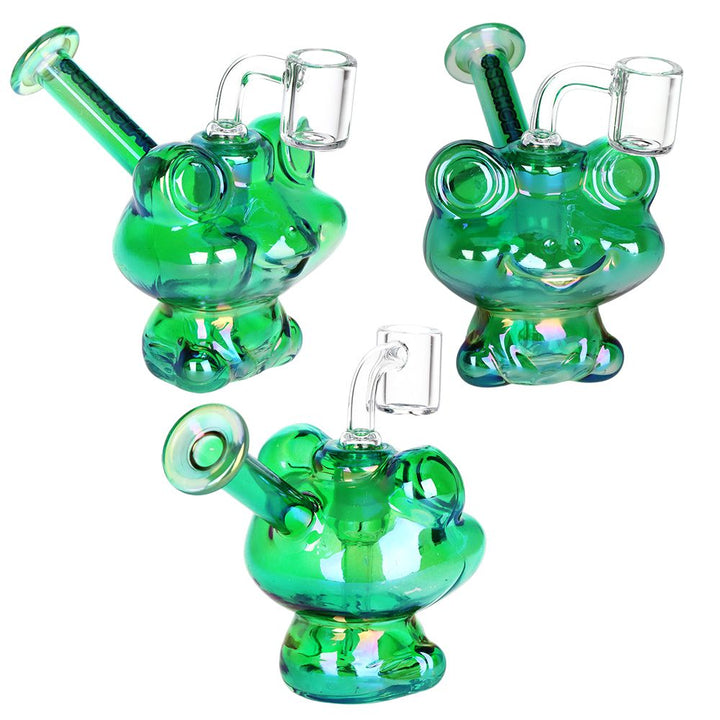 SeshGear Electro Frog Glass Dab Rig - 4.5" / 14mm F / Colors Vary