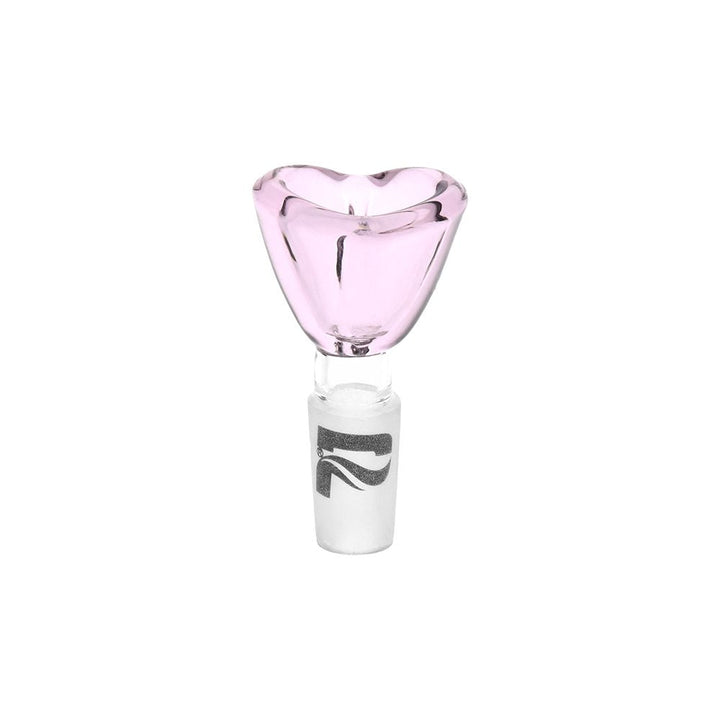 Pulsar Heart-Shaped Bowl Herb Slide - 14mm M / Pink 9ct - Headshop.com