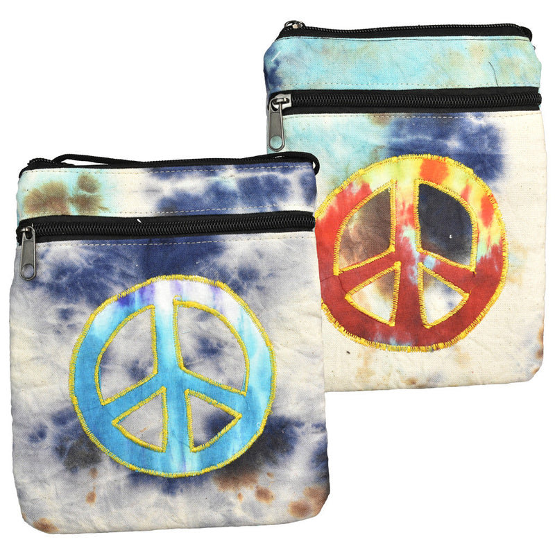ThreadHeads Tie-Dye Peace String Strap Bag - Headshop.com