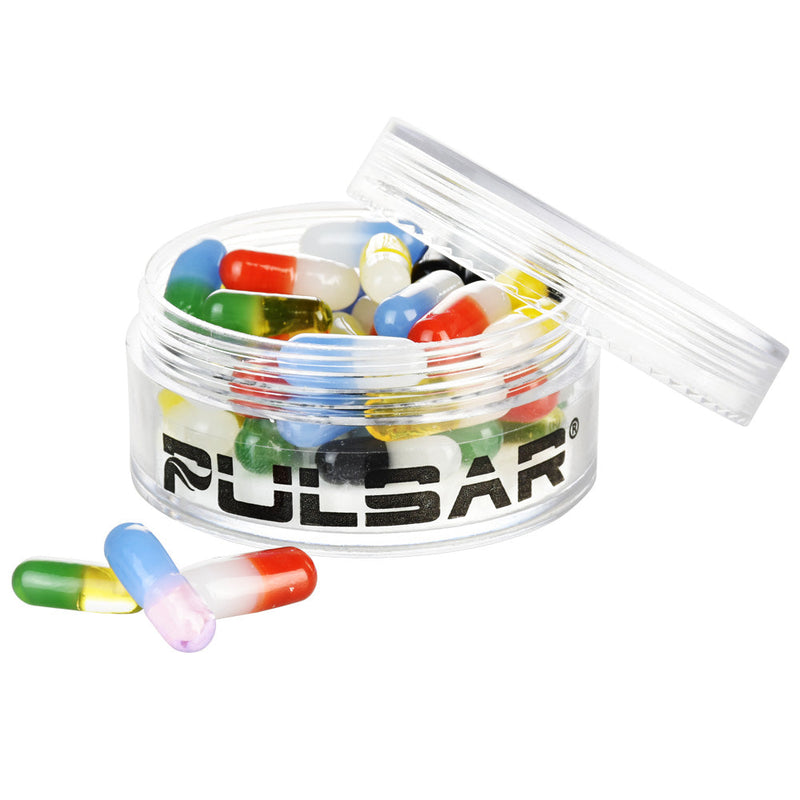 50PC JAR - Pulsar Bicolor Glass Terp Pills - Assorted - Headshop.com