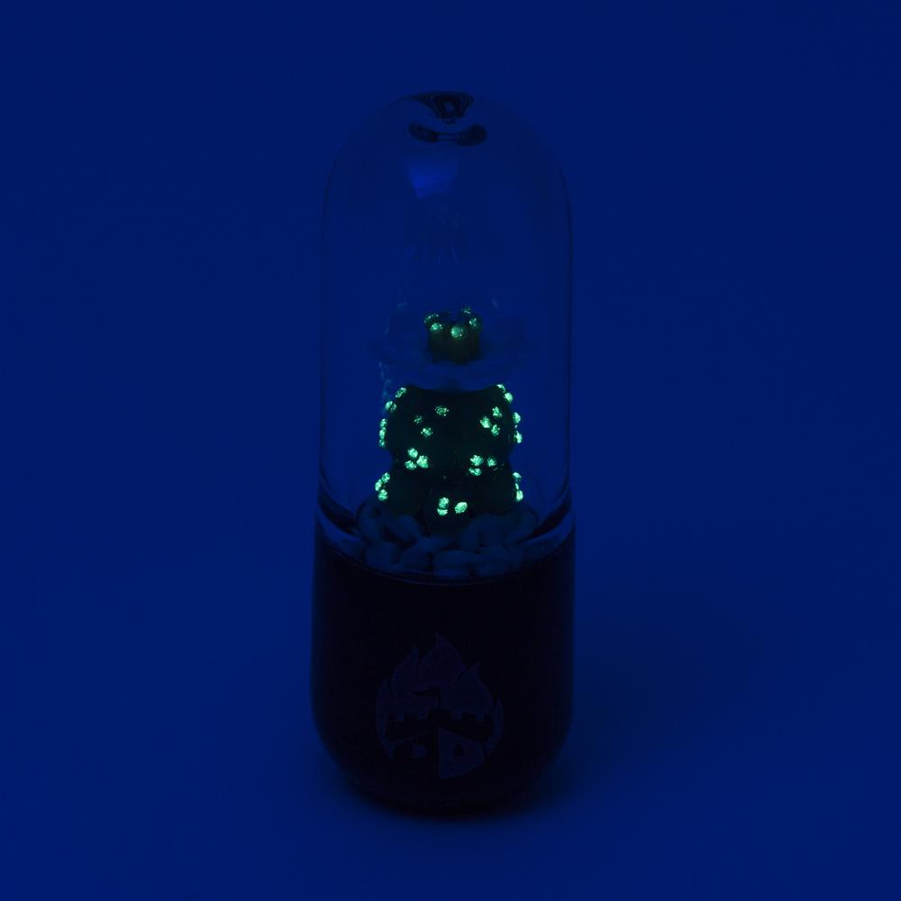 Empire Glassworks UV Reactive Dry Pipe - 4.5" / Peyote - Headshop.com
