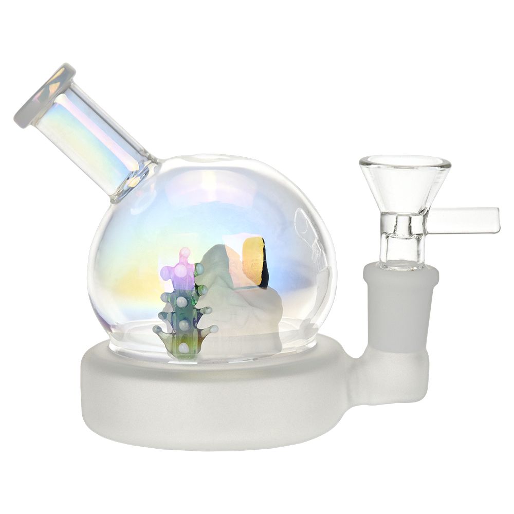 Christmas House Globe Glass Water Pipe - 3.75" / 14mm F - Headshop.com