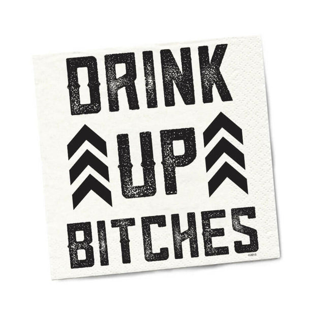 Twisted Wares Drink Up Bitches Napkins 20-Pack - Headshop.com