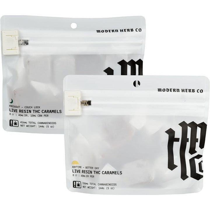 Modern Herb Co D9 Live Resin Caramels | 320mg-400mg | 8pc Bag - Headshop.com
