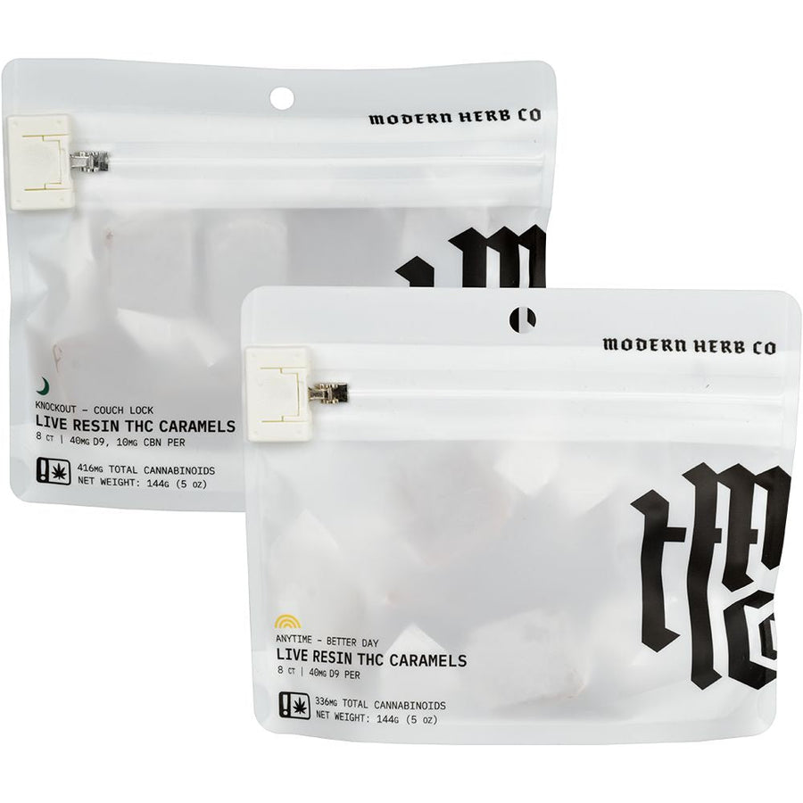 Modern Herb Co D9 Live Resin Caramels | 320mg-400mg | 8pc Bag - Headshop.com