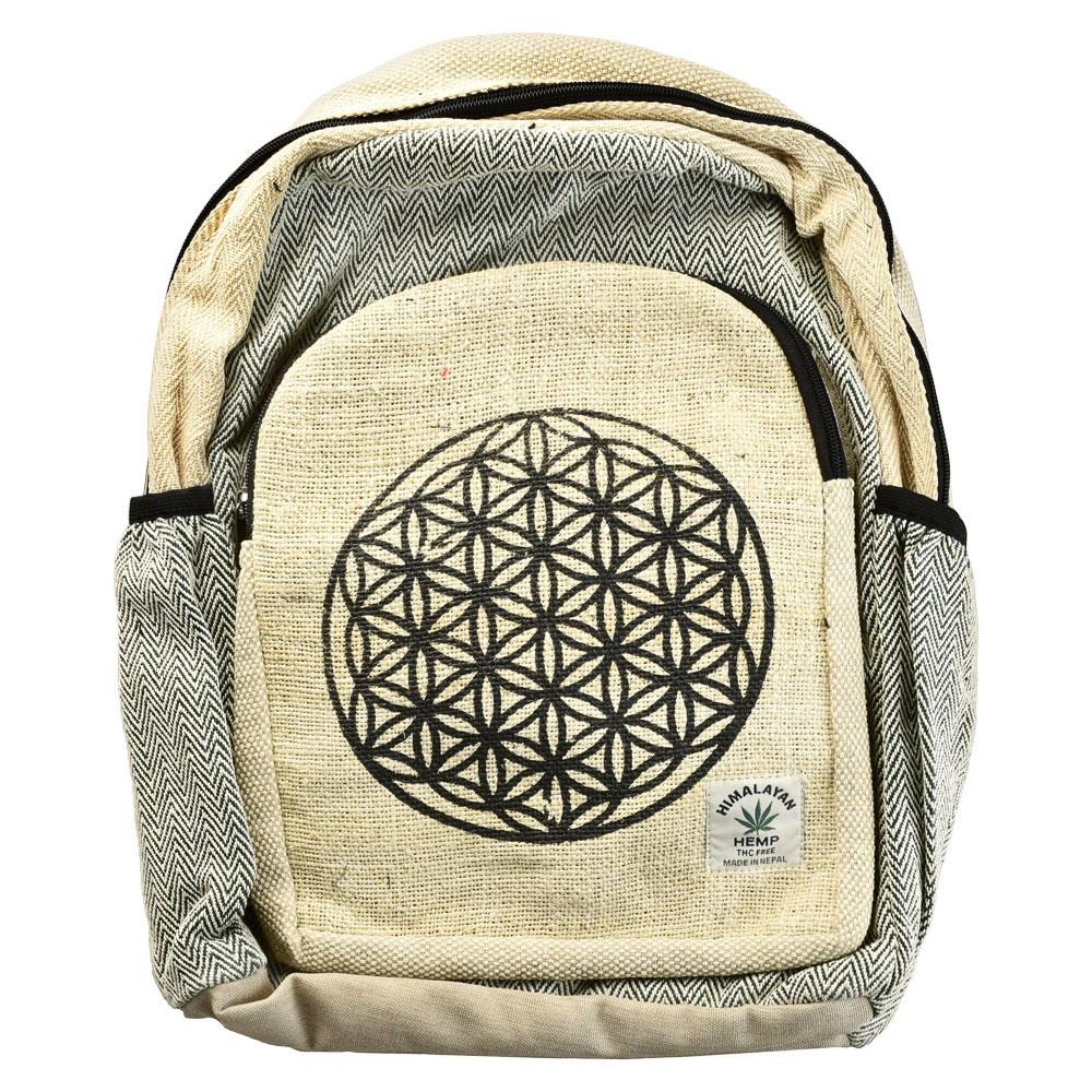 ThreadHeads Hemp Sacred Geometry Backpack - Headshop.com