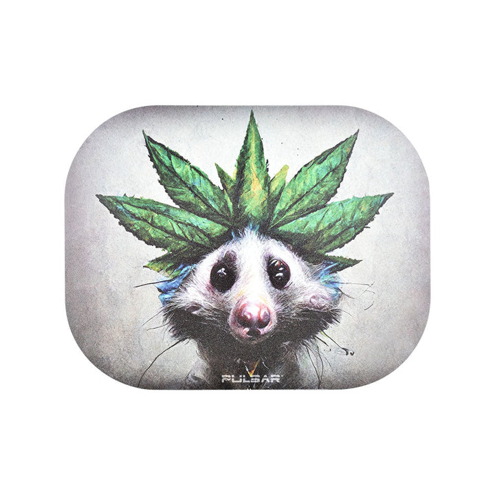 Pulsar Mini Metal Rolling Tray w/ Lid - Opotsum / 7"x5.5" - Headshop.com