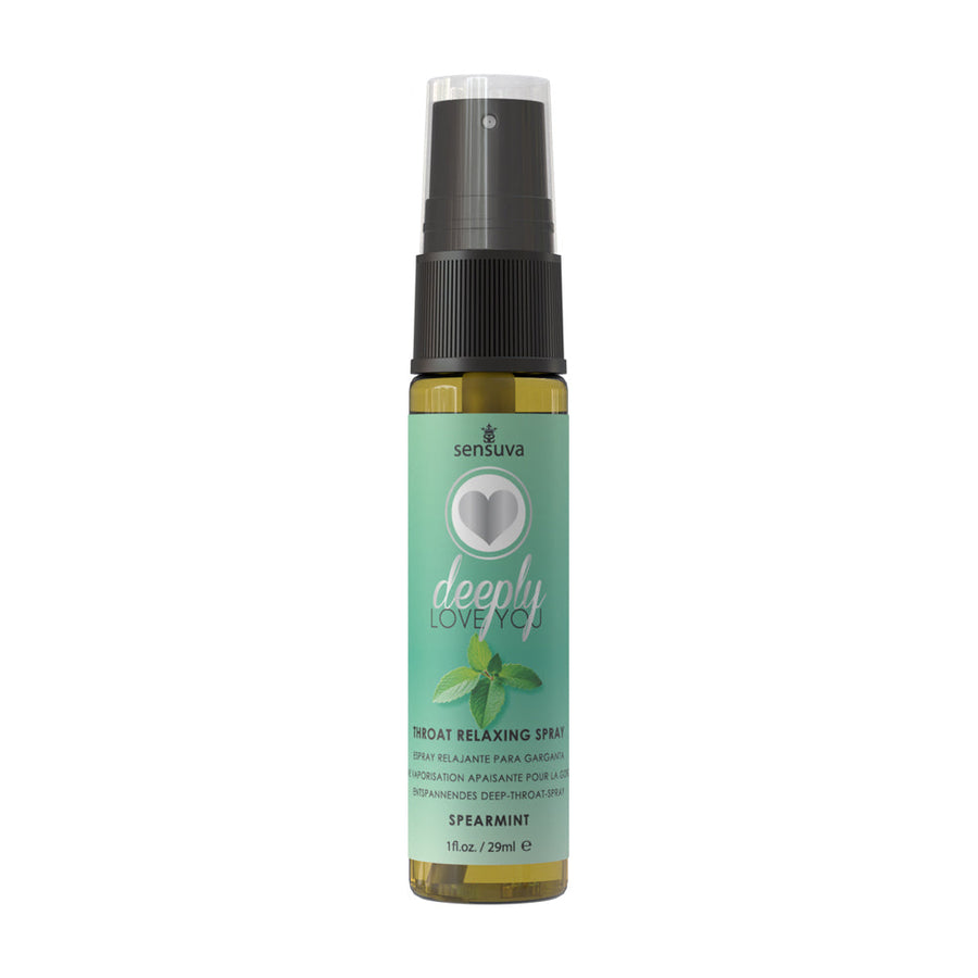 Sensuva Deeply Love You Throat Relaxing Spray Spearmint 1 oz. Bottle - Headshop.com