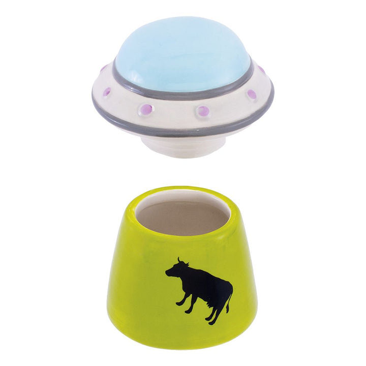 Fujima UFO Cow Ceramic Stash Jar - 4" - Headshop.com