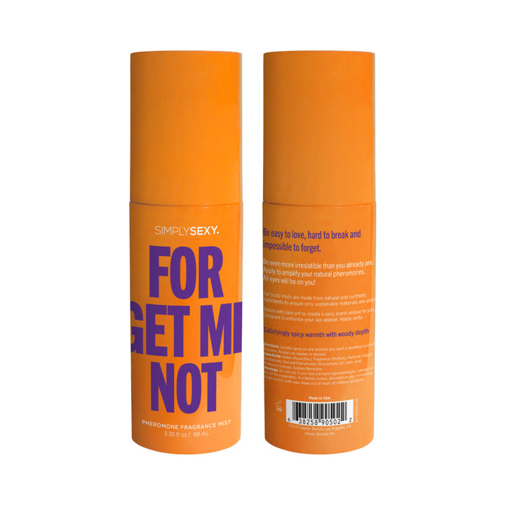 Simply Sexy Forget Me Not Pheromone Fragrance Mist 3.35 oz. - Headshop.com