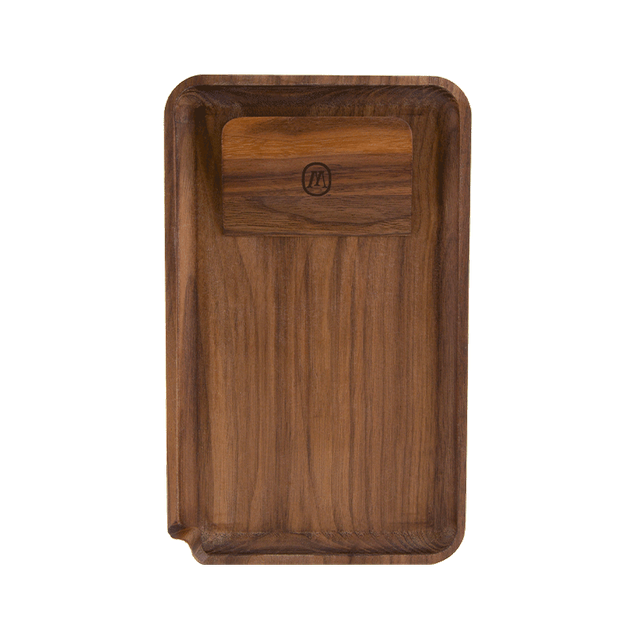 Marley Natural Black Walnut Prep Tray - Headshop.com