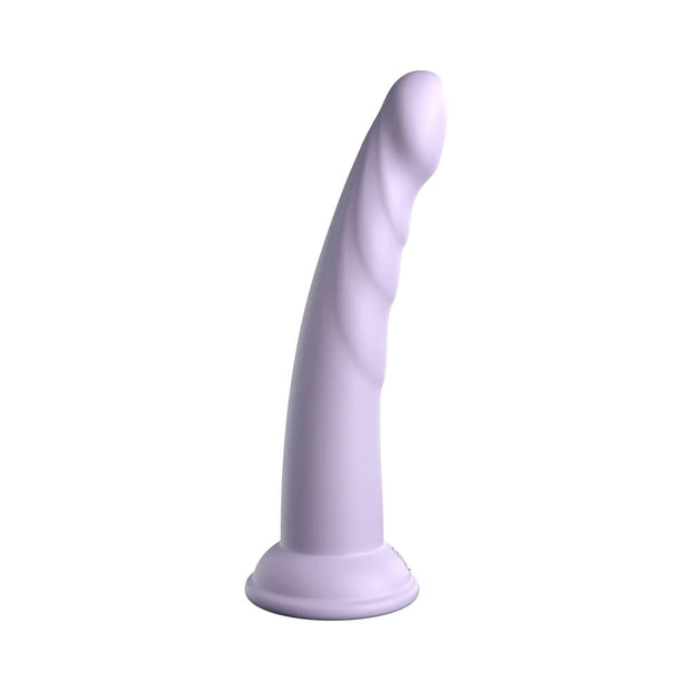 Dillio Platinum Collection Slim Seven 7 in. Silicone Dildo Purple - Headshop.com